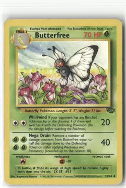 Pokemon Butterfree Uncommon Jungle 33/64 - Image 1