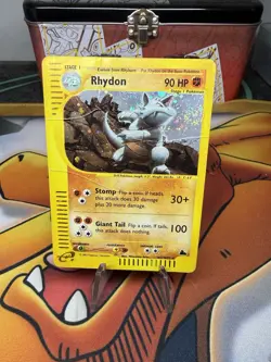 Pokemon Rhydon Holo SWIRL Skyridge H27/H32 DMG 2003 WOTC - Image 1