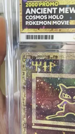 Ancient Mew Cosmos Holo 2000 Promo Pokemon Movie ACE 6 QUAD SWIRL 🌀🌀🌀🌀 - Image 2