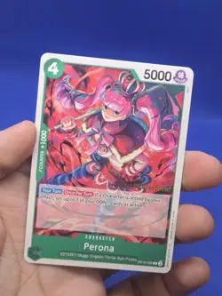 One Piece Royal Blood Release Event Perona OP10-036 Stamped Promo NM - Image 2