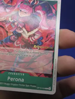 One Piece Royal Blood Release Event Perona OP10-036 Stamped Promo NM - Image 3