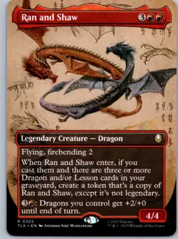 Ran and Shaw (Borderless) - Avatar: The Last Airbender - R 325 NM - Image 1
