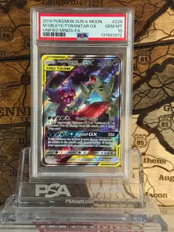 Mega Sableye & Tyranitar GX (Alternate Full Art) 226/236 Sm-Unified Minds PSA 10 - Image 1