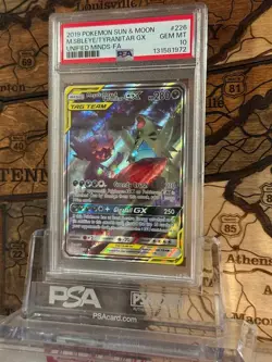 Mega Sableye & Tyranitar GX (Alternate Full Art) 226/236 Sm-Unified Minds PSA 10 - Image 2
