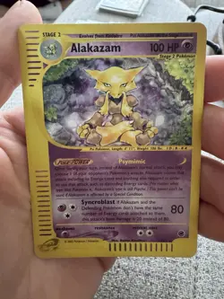 Pokemon Alakazam TCG Expedition Card 1/165 Reverse Holo Rare - Image 1