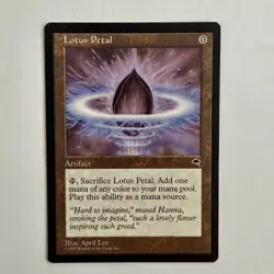Lotus Petal - Tempest (1997) - LP - MTG Artifact - Vintage Magic Card - Copy 1 - Image 1