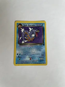 Dark Gyarados 25/82 Rare Team Rocket Pokemon Card WOTC 2000 Vintage TCG - Image 1