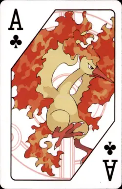 Pokemon 1000th Episode Playing Card Set Moltres Ace of Clubs - Image 1