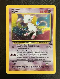 MEW Pokemon Card - WOTC Promo - Black Star - #9 - HOLO - NM (A) - Image 1