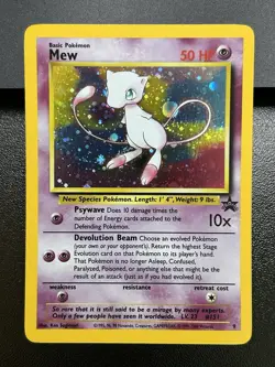MEW Pokemon Card - WOTC Promo - Black Star - #9 - HOLO - NM (A) - Image 2
