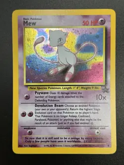 MEW Pokemon Card - WOTC Promo - Black Star - #9 - HOLO - NM (A) - Image 3