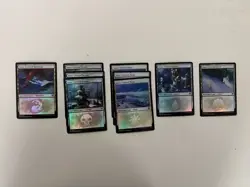 Snow Covered Basic Land Lot of 79 Cards from Various Sets Full Art FOIL Ice Age - Image 3