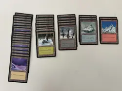 Snow Covered Basic Land Lot of 79 Cards from Various Sets Full Art FOIL Ice Age - Image 4