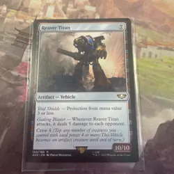 MTG Reaver Titan Magic: The Gathering Warhammer 40K Rare #163 - Image 1