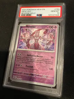 Mewtwo - English 151 Reverse Holo Pokemon TCG Card #150/165 - PSA 10 GEM MINT! - Image 1