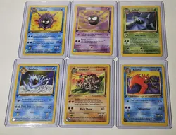 Pokemon 1st Edition Fossil Almost Complete Uncommon&Common Cards 30Out Of32 MINT - Image 1