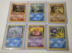 Pokemon 1st Edition Fossil Almost Complete Uncommon&Common Cards 30Out Of32 MINT - Image 3