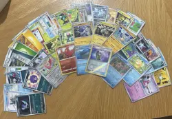 Pokemon 50 Card mixed joblot - 5 Holo Cards - Modern UK Seller - Image 1