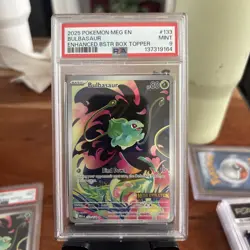 Pokemon TCG Bulbasaur Enhanced Mega Evolution Promo Card 133 PSA 9 - Image 1