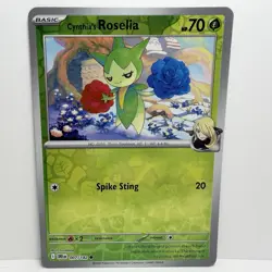 Cynthia's Roselia 007/182 Pokemon SV10: Destined Rivals Common Reverse Holo 2025 - Image 1