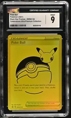 Pokemon TCG Poke Ball SWSH Black Star Promos SWSH146 Holo Promo - CGC 9 - Image 1