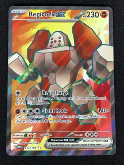 Pokemon Regirock Ex 214/182 Ultra Rare Holo (NM) - Image 1