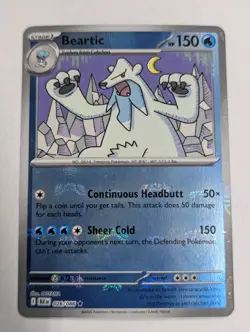 Beartic (Master Ball Pattern) 026/086 Sv: Black Bolt Holo Pokemon TCG NM - Image 1