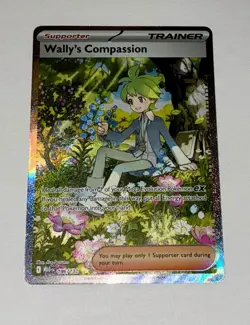 Pokemon TCG Wally's Compassion 186/132 Full-Art Special Illustration Rare! - Image 1