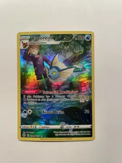 2022 Pokemon TCG SWSH Brilliant Stars Trainer Gallery Vaporeon Holo TG02/TG30 - Image 1