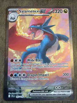 Pokemon TCG Salamence ex 187/159 Sv09 Journey Together Special Illustration Rare - Image 1