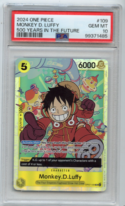 Monkey D. Luffy 500 Years In The Future SR OP07-109 One Piece PSA 10 English - Image 1