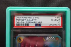 Monkey D Luffy OP07-109 SR Alt Art AA 500 Years in the Future PSA 10 - Image 2