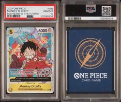 Monkey D. Luffy 500 Years in the Future Foil OP07-109, PSA 10 GM MT - Image 3