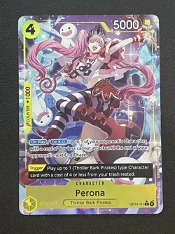 Perona OP14-111 The Azure Sea's Seven One Piece Card - Image 3