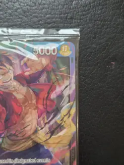 One Piece TCG 2nd Anniversary Promo Pack Sealed - Luffy P-043 & Trio Leader - Image 3