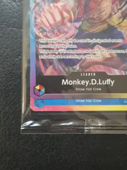 One Piece TCG 2nd Anniversary Promo Pack Sealed - Luffy P-043 & Trio Leader - Image 5