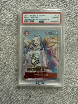 NEFELTARI VIVI OP03 PRE-RELEASE-WINNER ONE PIECE PROMOS 2023 English Exclusive - Image 1