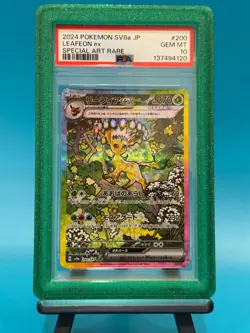 2024 POKEMON JAPANESE TERASTAL FEST EX SPECIAL ART RARE #200 LEAFEON EX PSA 10 - Image 1