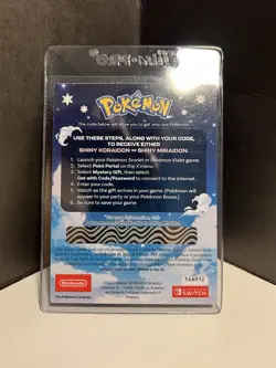 Pokemon Legandary SHINY KORAIDON MIRAIDON Gamestop Code Card Nintendo Switch NEW - Image 2