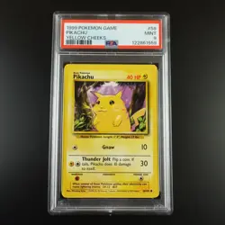 PSA 9 Pikachu 58/102 Pokemon Base Set 1999 Non Holo Graded Card - Image 1