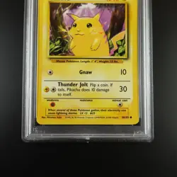 PSA 9 Pikachu 58/102 Pokemon Base Set 1999 Non Holo Graded Card - Image 3