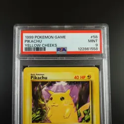 PSA 9 Pikachu 58/102 Pokemon Base Set 1999 Non Holo Graded Card - Image 2