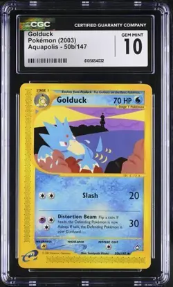 Pokemon Golduck (2003) Aquapolis 50b/147 CGC 10 - Image 1
