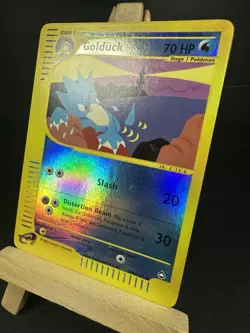Pokemon Golduck 50b/147 Reverse Holo 2003 Aquapolis E Reader Series LP - Image 2