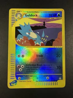 Pokemon Golduck 50b/147 Reverse Holo 2003 Aquapolis E Reader Series LP - Image 4
