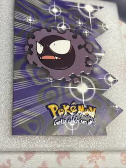 Topps Pokemon Card TV Animation Edition Series 2 Die Cut Gastly #EVO4 SCARCE! - Image 3