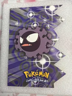 Topps Pokemon Card TV Animation Edition Series 2 Die Cut Gastly #EVO4 SCARCE! - Image 4