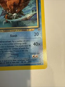 Pokemon Kabutops Neo Discovery Non-Holo Rare Card 25/75 - Image 4