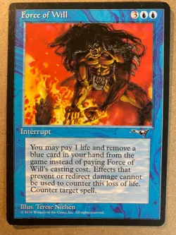 MTG 1x Force of Will Alliances Legacy Magic the Gathering Card x1 NM - Image 1