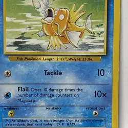 1999 magikarp 35/102 Vintage Pokemon Card Base Set 30HP Uncommon Basic Water - Image 3